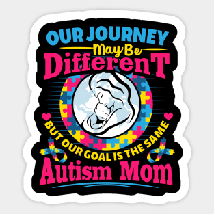 autism mom women Sticker